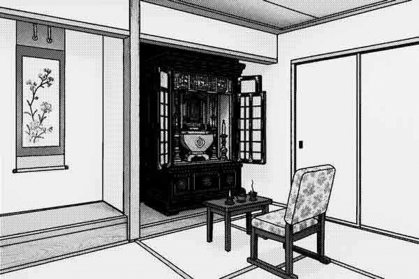 仏壇のある和室