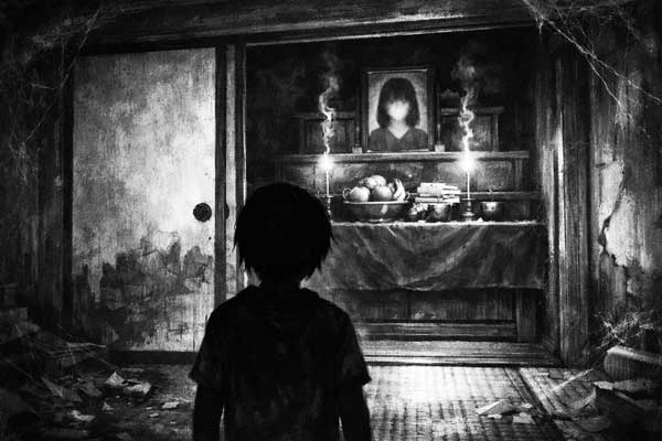 押入れの奥にひな壇状の仏壇