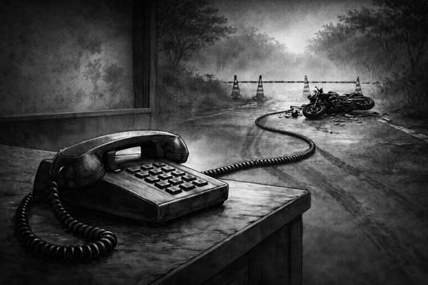 電話と事故現場の繋がり